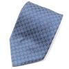 Pristine Tie GG Logo Crest Wide Tie Light Blue Silk Mens Used