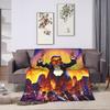 Megadeths Band Art Flannel Blanket Winter  Super Soft Throw Blanket for Kids Living Room Aesthetic Bedspread Sofa Bed Cover