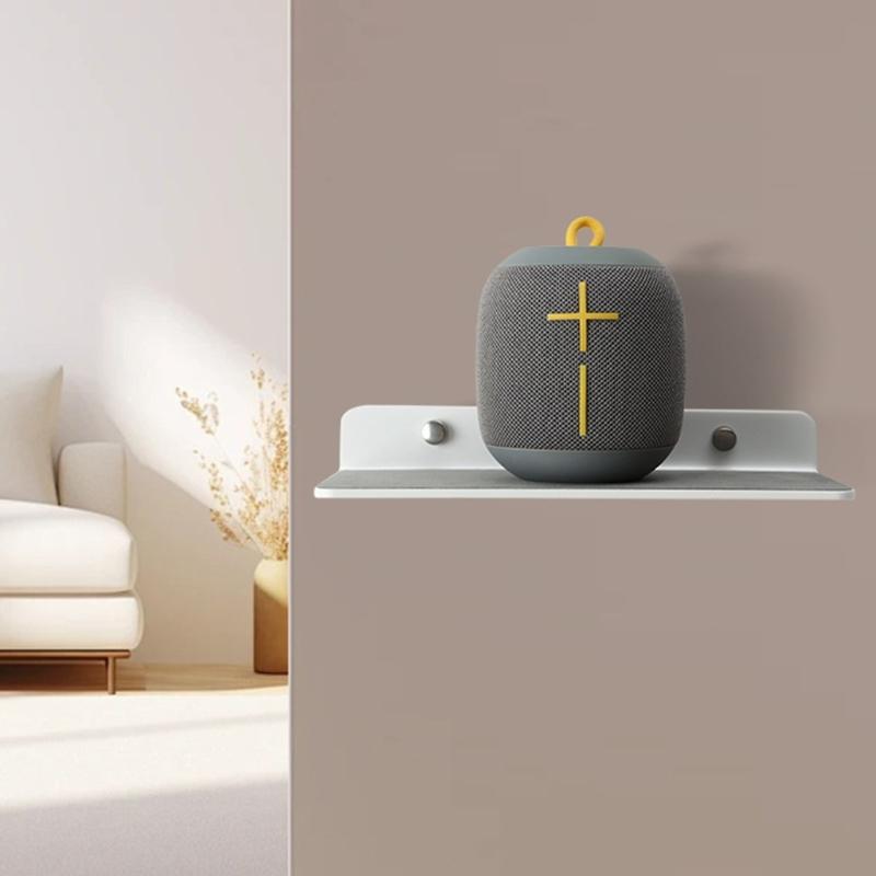 Universal Wall Shelf Speaker Holder for Small Portable Speakers Smartphones Wall Floating Shelf Wall Mount Rack