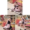 Costume da Maid Lolita Giapponese con Orecchie da Gatto per Cosplay Anime e Outfit da Ragazza Dolce
