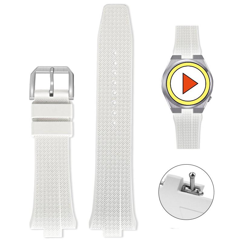 Advanced FKM Fluoro Rubber Watch Strap 9mm For Citizen TSUYOSA Collection NJ0150 NJ0151ME Silicone Watchbands Men Women Bracelet