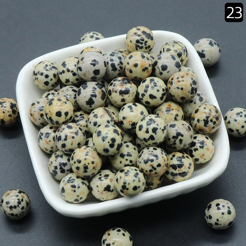 1189-12MM Natural Round Crystal Stone Bead, No Hole, Mini Small Ball for DIY Jewelry and Crafts