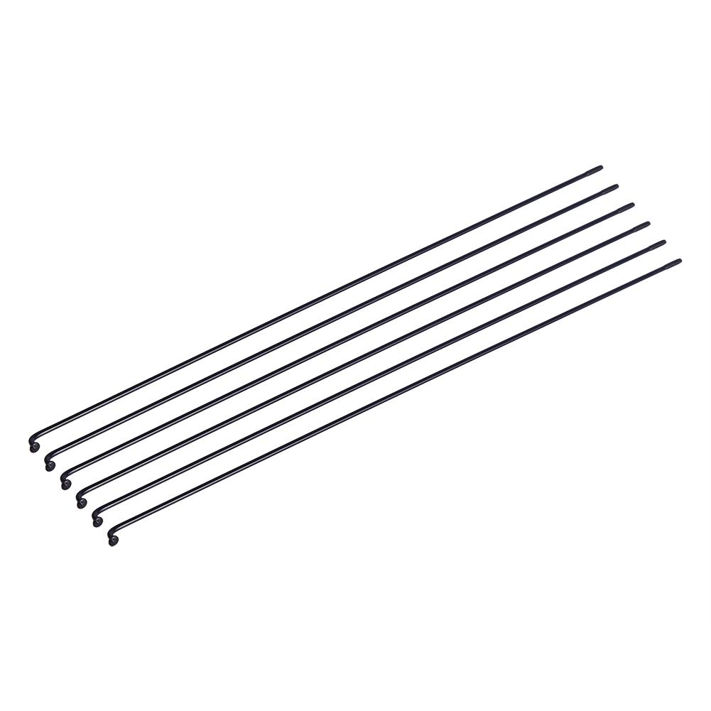 36Pcs Set Steel Mountain Bike Bicycle Spokes w  Nipples Black 261mm