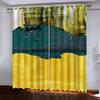 HUANZHUANG Curtain for Kids Room Multicoloured and Gorgeous Print Bedroom Set, Curtains for Living Room Window Treatment Drapes