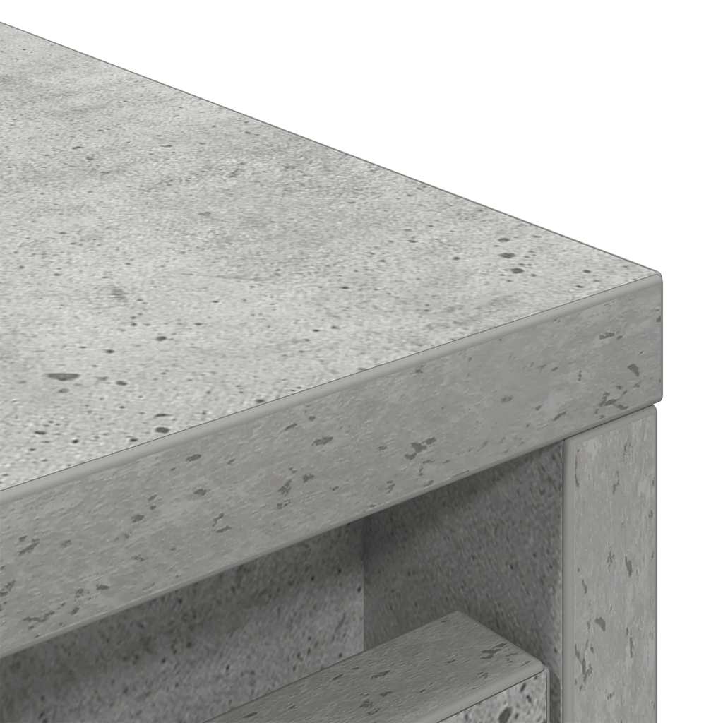 Shoe Cabinet Concrete Grey 57 x 34 x 76 cm Engineered Wood