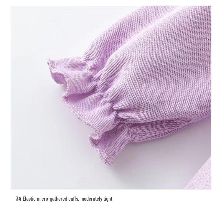 Stylish Girls' Long Sleeve Princess Romper and Harem Pants Set for Babies