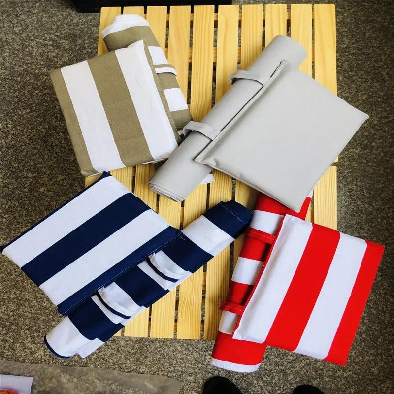 15 Colors Folding Deck Chair Replacement Cover Waterproof Beach Chair Canvas Seat Covers for Courtyard Home Accessories