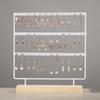 Solid Wood Iron Art Earring Holder Jewelry Display Stand for Home Storage and Hanging Ear Studs.