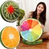 Relaxing 33cm 3D Fruit Seat Cushion Funny Fruit Round Cushion Butt Relaxing Sofa Floor Cushion Chair