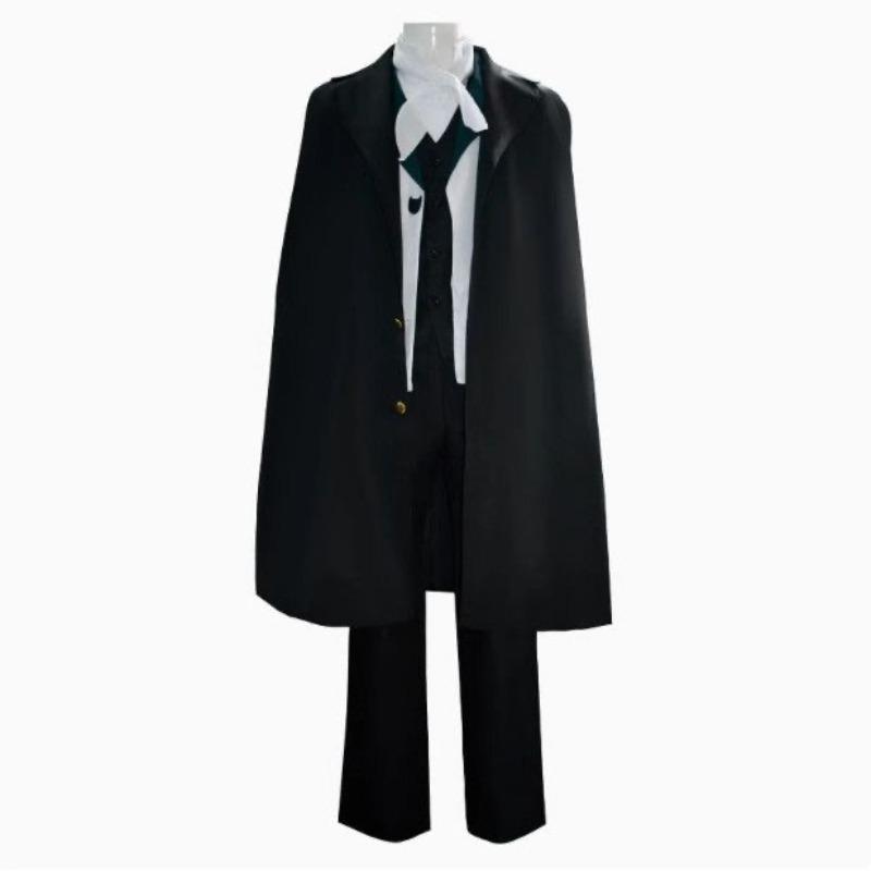 Costume Cosplay di Edgar Allan Poe di Bungo Stray Dogs, Abito Completo Secondario per Role Play Anime