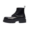 Balenciaga Small Cowhide Lacing Mid Boots 'Black' 589338WA9601000