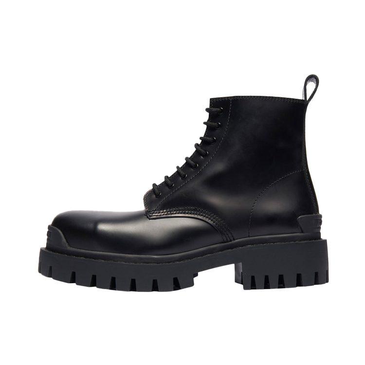 Balenciaga Small Cowhide Lacing Mid Boots 'Black' 589338WA9601000