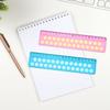 2Pieces Multifunction Ruler Novelty Drawing Ruler Measuring Tool Decompression Toy Ruler for Students Office Workers