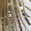1 Set Gold and Silver Sequined Mesh Embroidery Patch for Dance Clothes Skirt Decoration Handmade DIY Accessories