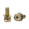 Concave Head Hexagon Combination Bolt Set with Spring Washer and Gasket - 3 Pieces
