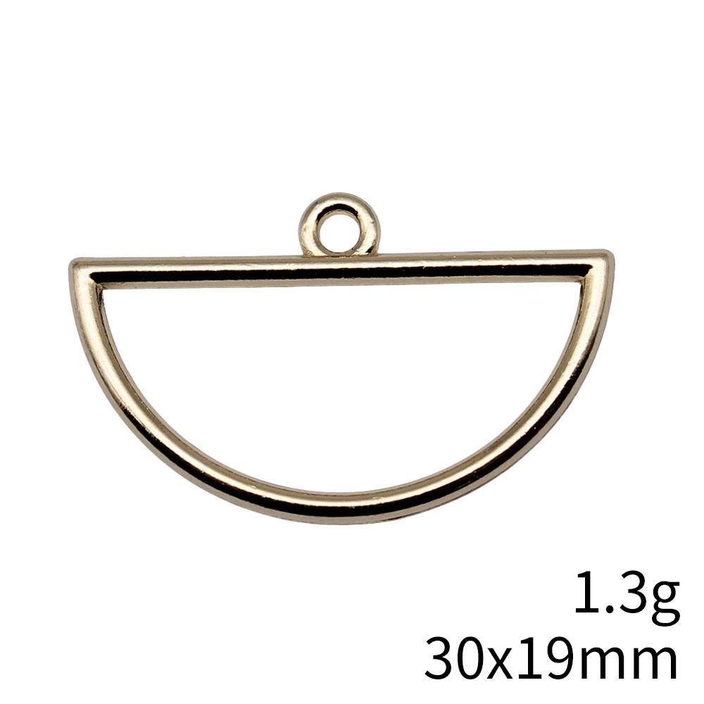 Wedding Anniversary Charms For Italian Bracelet Geometric Hollow Charms Pendant Women's Clothing Pendant Accessories