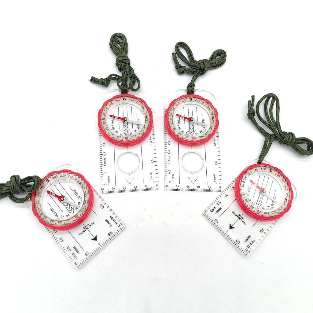 DC47-7 Multifunctional Map Ruler & Compass with Magnifying Glass and Soft Rubber Ring