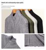 Men's Autumn Winter Korean Slim Fit Thick Knitwear Cardigan Jacket with Long Sleeves and Zipper