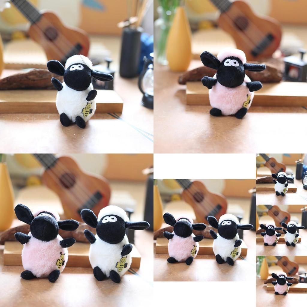 Adorable Plush Sheep Keychain Soft And Fluffy Bag Charm Cute Toy Doll