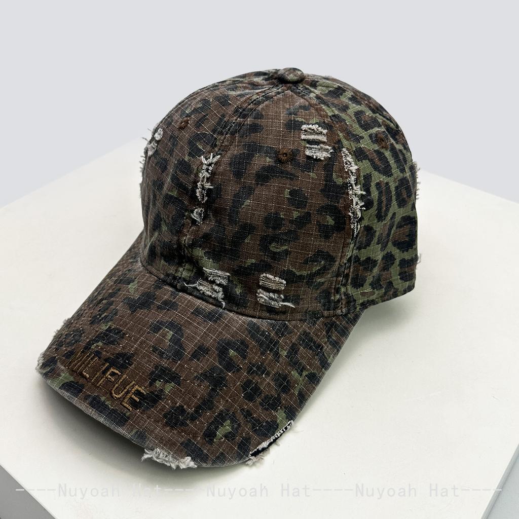 And Women Camouflage Leopard Print Zebra Embroidered Letter Prints Baseball Caps Sun Protection Broken All-Match Peaked Hats Trendy Ins Style