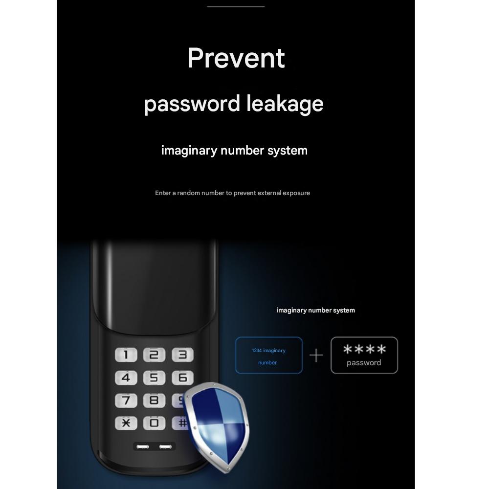 Fechadura Digital de Porta Link, Teclado Numérico de Bloqueio Instantâneo, Autoinstalação, Sem Cartão