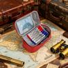 Waterproof PU Leather Pencil Case High Capacity Pencil Pouches Multi Compartment Zippered Pen Bag For Student Adult Kid