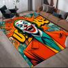 Clown Smile Anti-Slip Floor Mat, Rectangular Carpet for Bedroom, Game Room & Living Space Decor