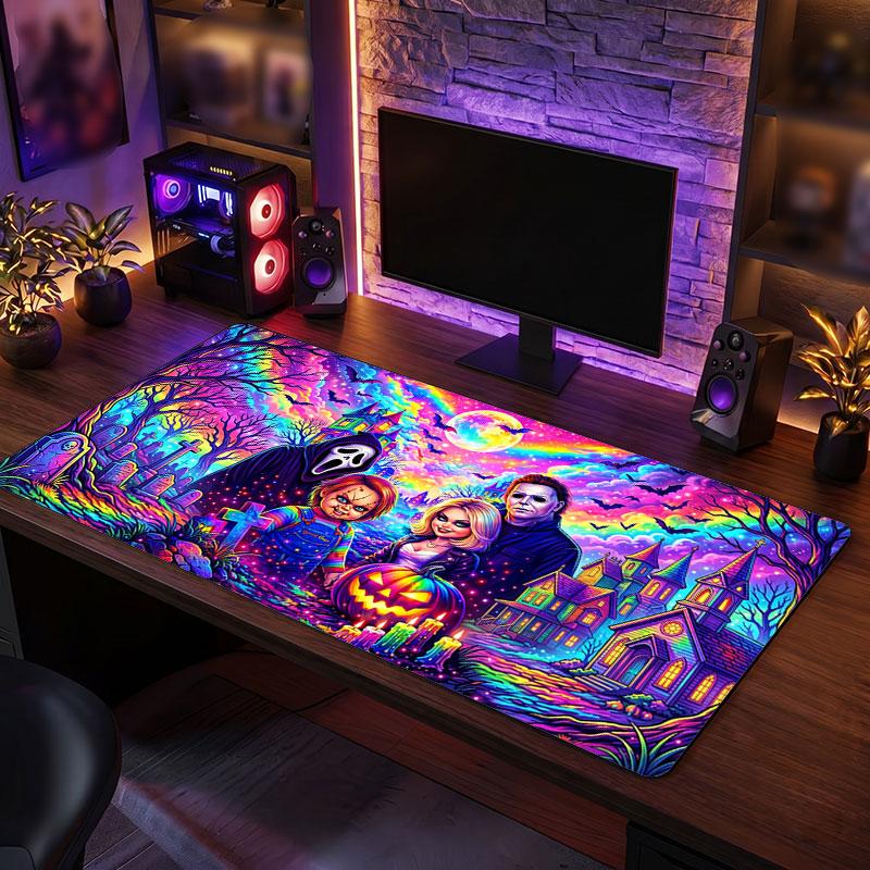 Big Mouse PadChild's Play Chucky Tiffany Extended Soft Desk Mat Gaming Office Computer Table Decor Mat