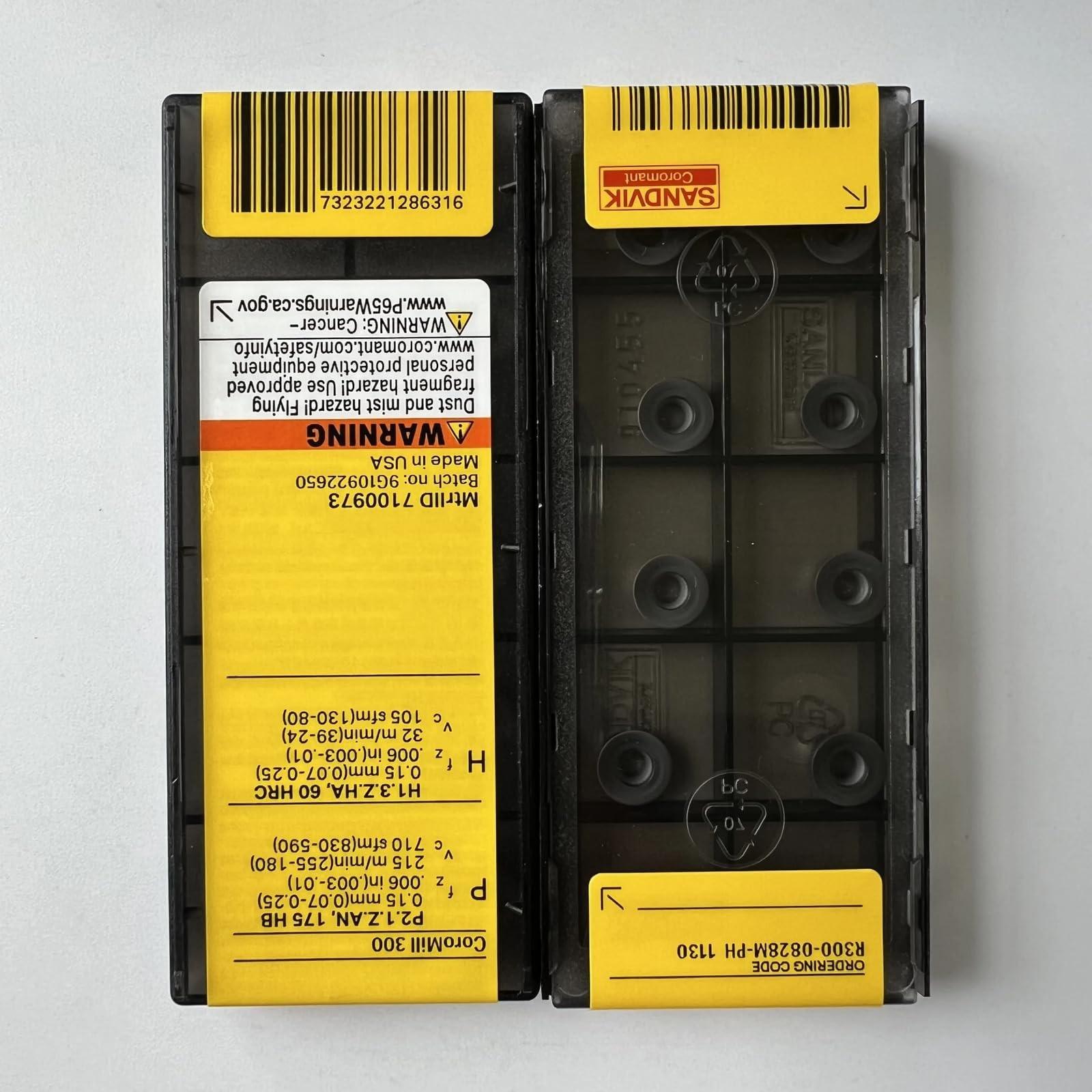 

Original Sandvik / R300-0828M-PH 1130 / CNC lathe carbide blade 10 Pcs