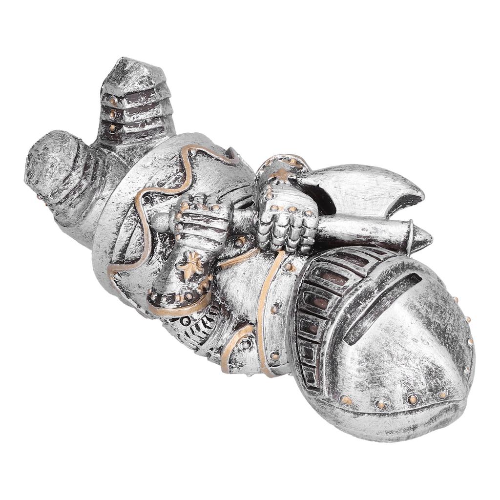 Medieval Crusader Knight Gnomes Guard Resin Ornament Outdoor Garden Decoration Statue#1