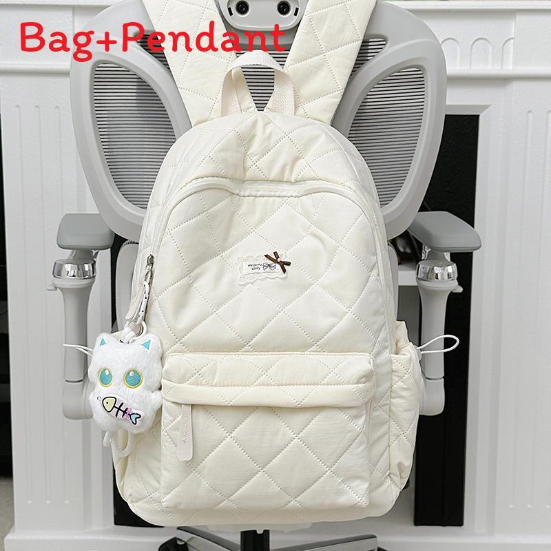 Gesteppter Nylon-Rucksack für Damen mit Schmetterlingsmuster und leichtem Design für den täglichen Gebrauch