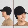 Outdoor Ear Protector Cap Thick Bicycle Knitted Cap Thickened Hat Men Tongue Scarf Windproof Baseball Knitted Cap Bomber Hats