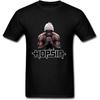 SMA Men's Hopsin Design Cotton T Shirt Black