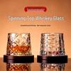 Luxury Rotating Whiskey & Brandy Glass Tumbler with Coaster
