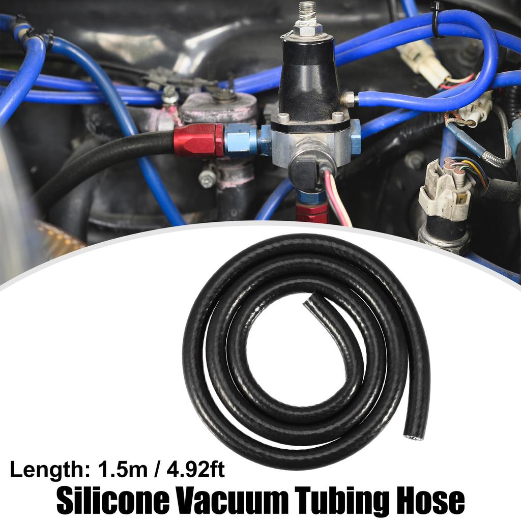 X AUTOHAUX Silicone Vacuum Tube Hose Line Automotive Heat Resistant Hose Vacuum Hose Silicone