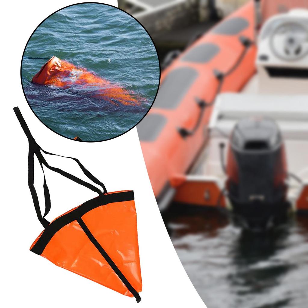 Compact Boat Bag with Rowing Sock and Drogue Anchor for Power Boats