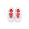Nike Air Force 1 Toggle Low Top Skateboard Shoes White Red Yellow Infant And Toddler CU5289-102