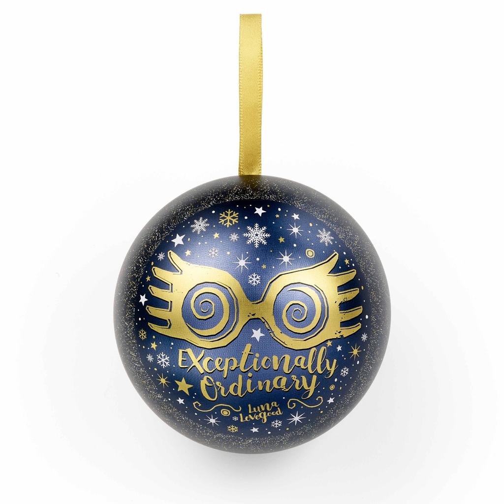Harry Potter Luna Lovegood Glasses Gift Bauble with Necklace
