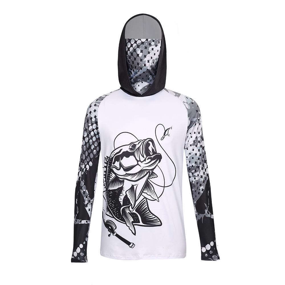 Men's Quick-Dry Hooded Sun Protection Fishing Jacket with Mask