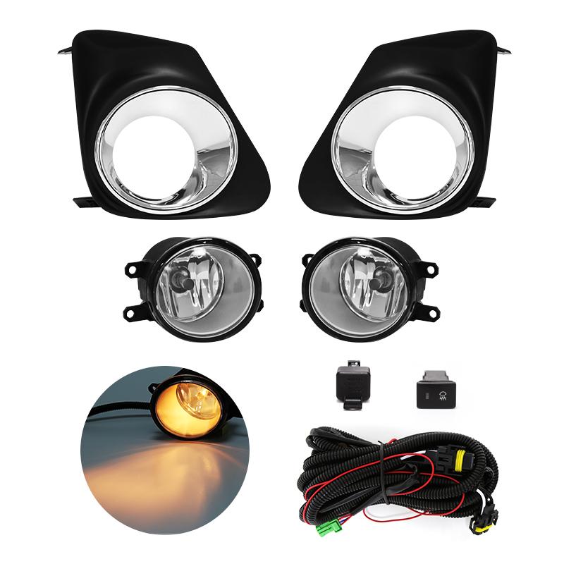 For Toyota Corolla Altis 2011 2012 2013 Fog Light Lamp Daytime Running Chrome Wires Switch Relay