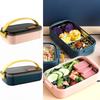 600ml Insulated Lunch Box Microwaveable Kitchen Storage Box Poratble Food Box  School
