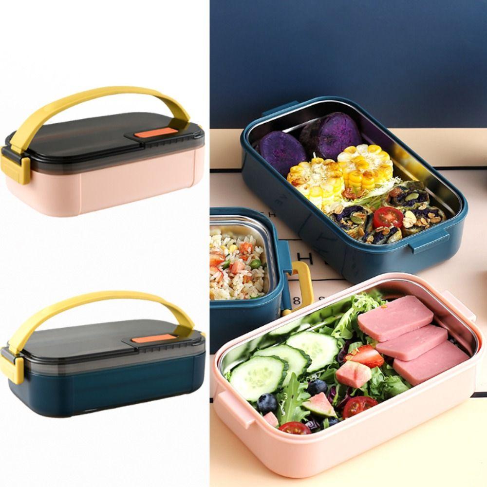 600ml Insulated Lunch Box Detachable Kitchen Storage Box Practical Food Storage Container  Winter
