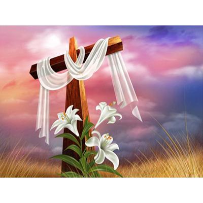 Schema Ricamo Diamante Punto Croce Croce Cristiana Pittura Diamante Decorazione Casa