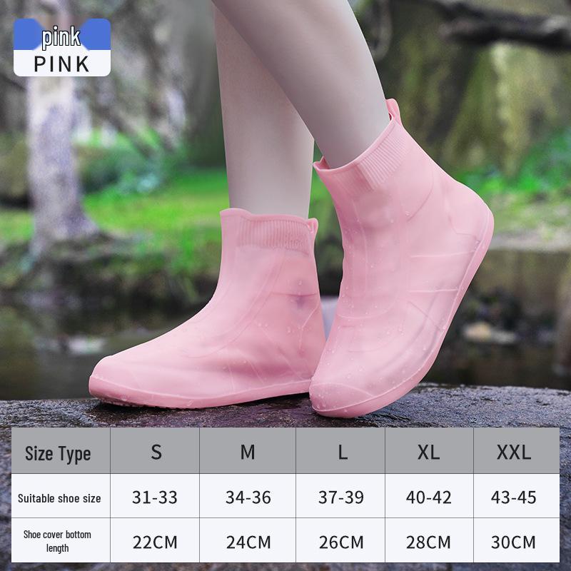 Waterproof Non-slip Silicone Rain Boots for Kids & Women - Reusable, Thickened, Anti-fouling Overshoes
