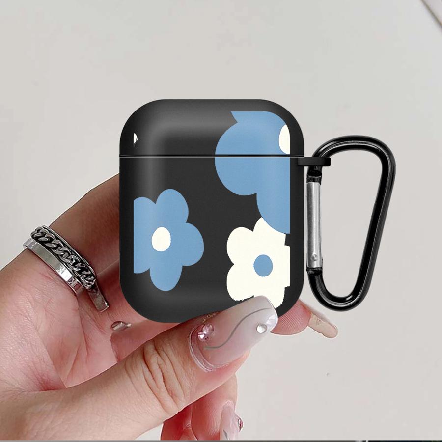 Blue Pink Flower Case For Airpods 3 Pro 1 Pro3 4 2 Pro2 Earphone Cases Cover
