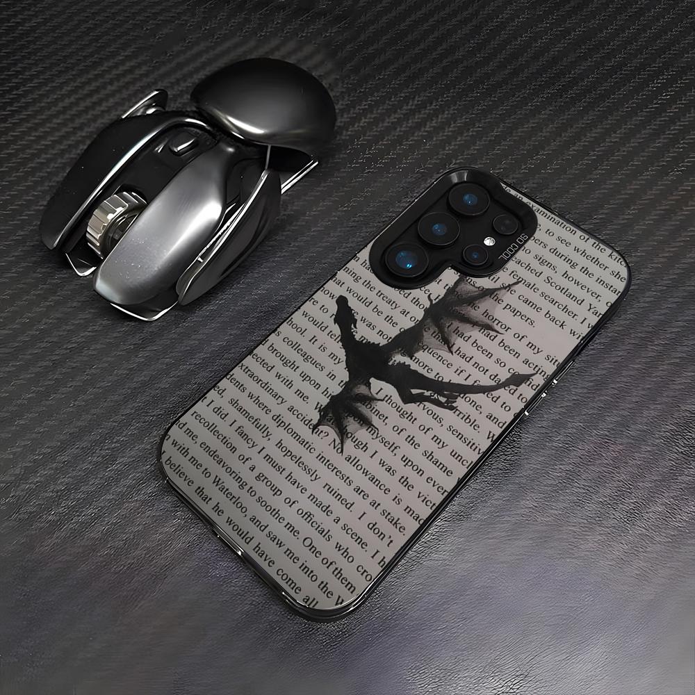 Custodia Telefono Drago Fourth Wing Per Samsung A25 A33 5G A54 A36 A35 A56 A52 A14 Colorata Antiurto