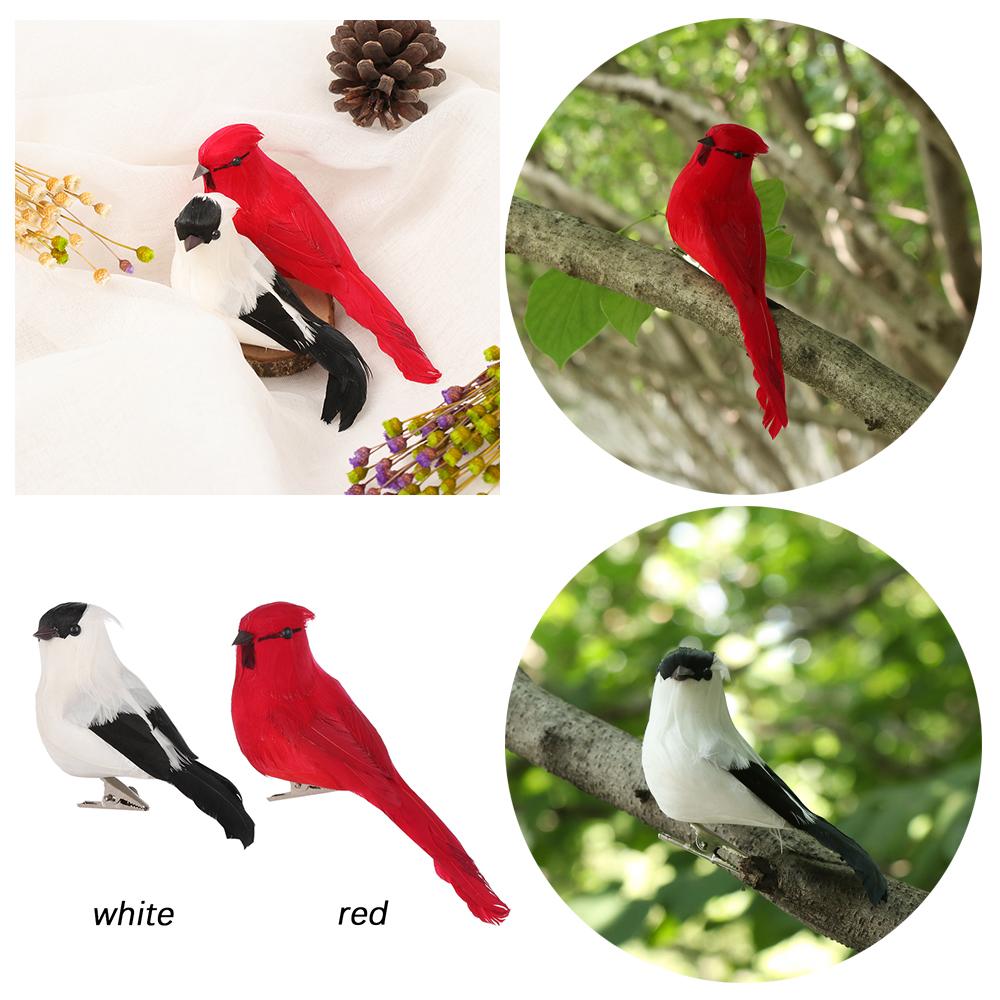 Vivid Garden Ornament Home Decor Real Feathers Bird Model Artificial Animal  Simulation Parrot