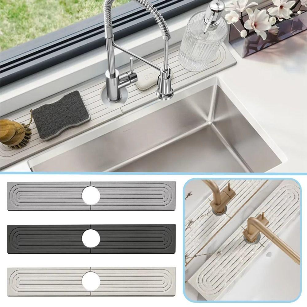 Moisture-proof Fast Drying Faucet Mat Super Absorbent Diatomite Stone Sink Tray  Bathroom Counter
