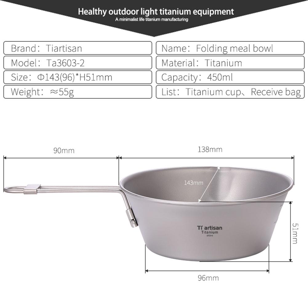 Camping Bowls Pot 300ml With Spout 450ml With Spout