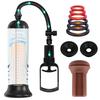 Penis Pump Manual Penis Pump Penis Suction Pump Penis Vacuum Pump with 6 Penis Rings Adjustable Pressure Portable Lightweight Adult Toy Suction Device
